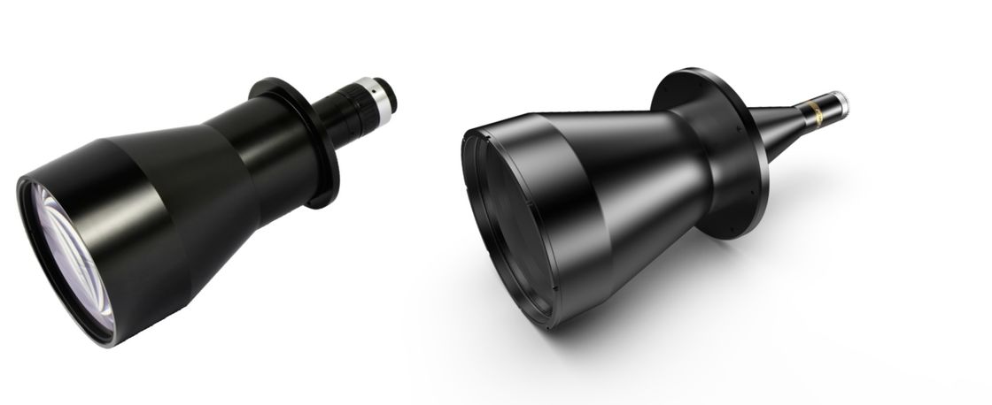 Telecentric Low-Distortion Optical Zoom Lens for Large Field of View Industrial Applications